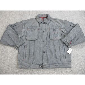 VINTAGE Willie Esco Jacket Mens 2XL Blue Denim Streetwear‎ Hip Hop Y2K Dungarees